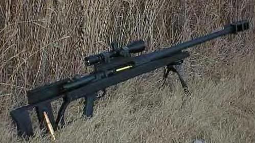 The first .50 caliber sniper rifle made by Timber Wolf Inc. The Big Bull is 