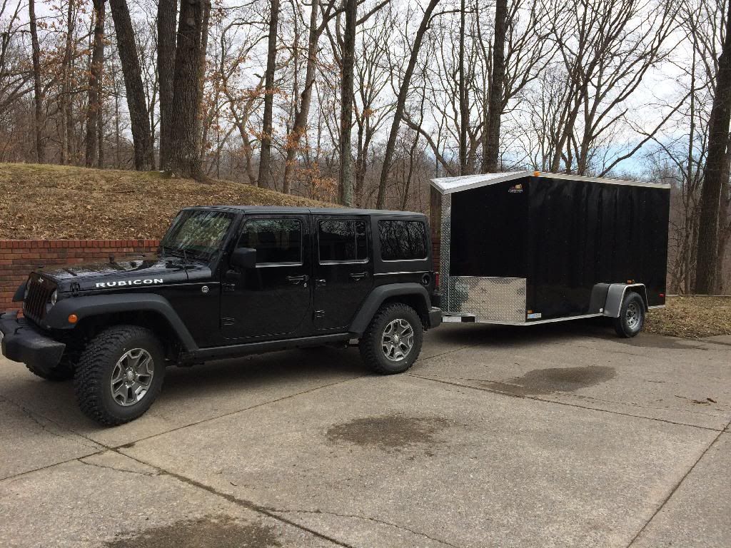 Towing Enclosed 7x12 Trailer Jeep Wrangler Forum