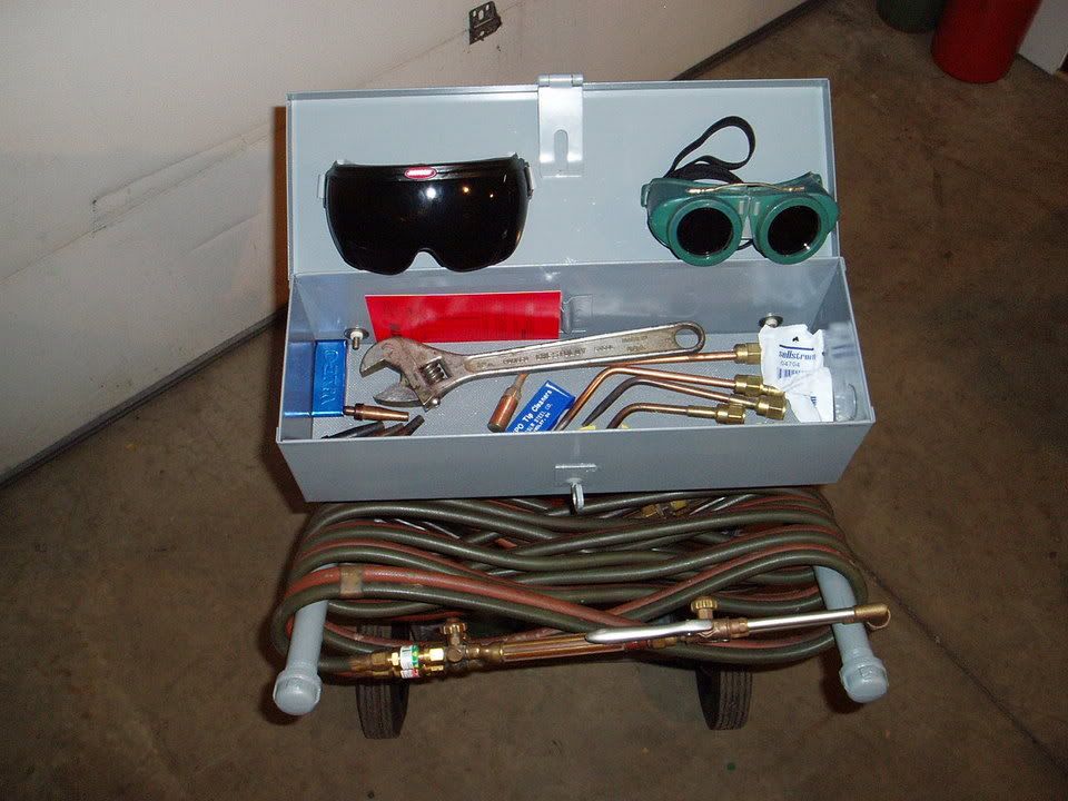 Homemade welding cart thread