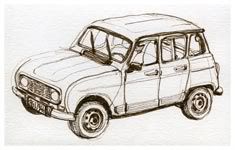 Renault 4 sketch
