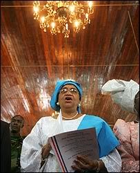 Ellen Johnson Sirleaf Head of State Liberia