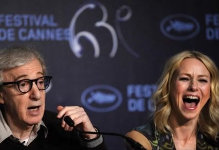 Woody Allen e Naomi Watts numa das conferências de imprensa mais divertidas deste ano