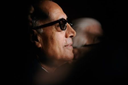 Abbas Kiarostami na conferência de imprensa