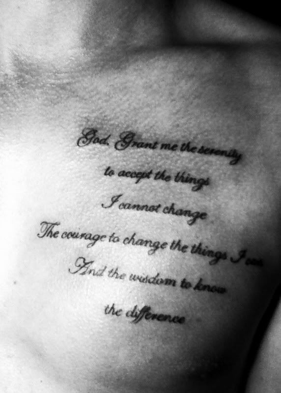 Serenity Prayer tattoo tat by katzlorenzana Wanna get inked by me
