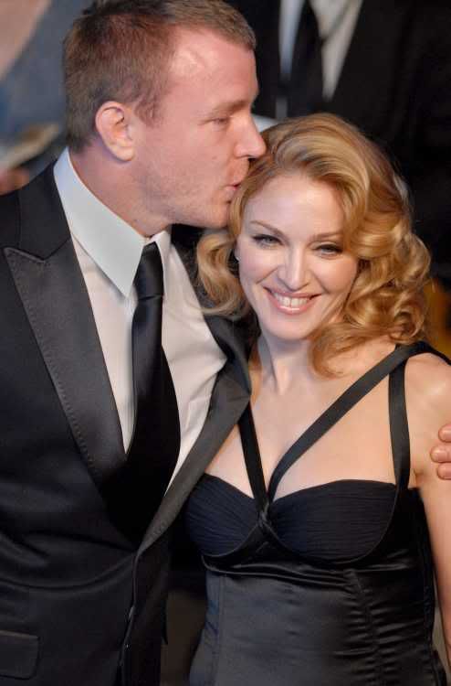 Singer Madonna and her husband film director Guy Ritchie arrive at the Vanity Fair Party following the Oscars Sunday evening Pictures, Images and Photos
