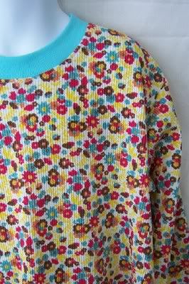 Love is ... a bouquet of flowers - Thermal Long Sleeve Nightgown - Girls Size 5