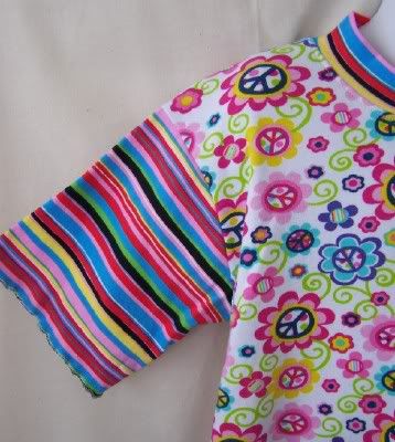 Spring brings colorful daisies - Girls Size 5 Nightgown