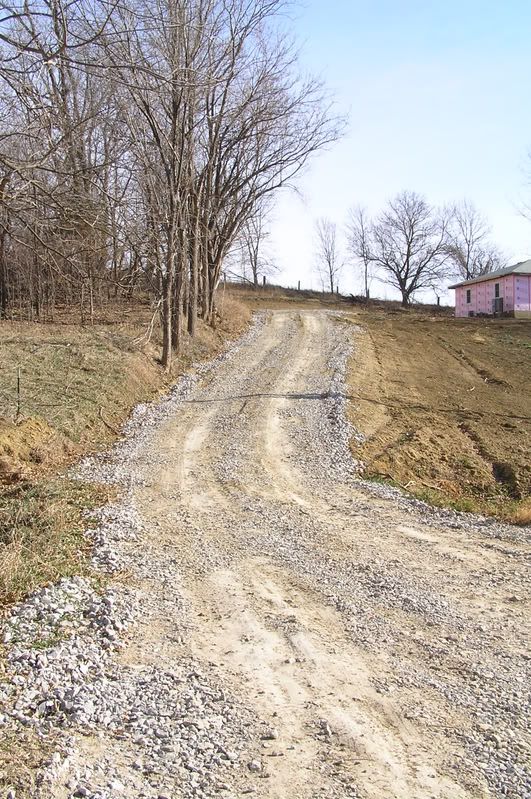 What kind of gravel for sloped driveway? The