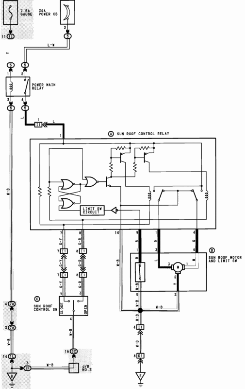 Sunroof Wiring Diagram