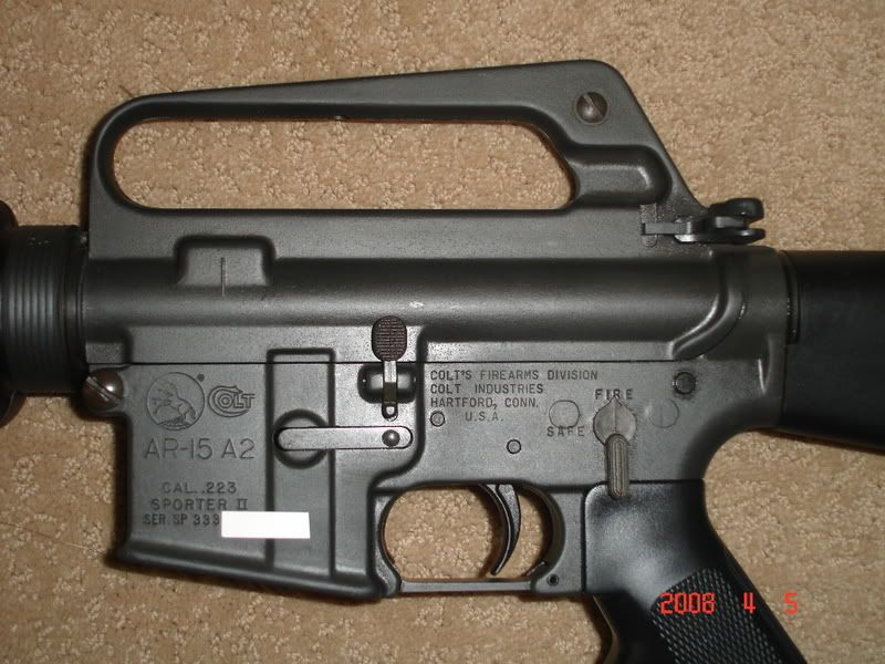 Colt A1 Complete Upper Assembly