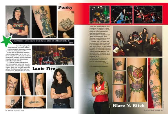 SUCKERSTAR in Tattoo Savage magazine - SUCKERSTAR's Myspace Blog |