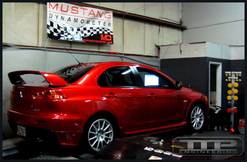 Having previously tuned this Evo X with INJEN intake downpipe testpipe and