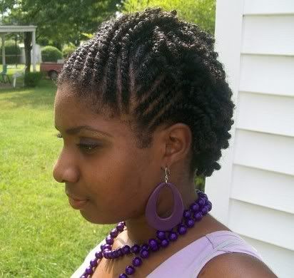 Natural Hair Braid Styles on Styling 3 4 Inches Of Natural 4b Hair   Long Hair Care Forum