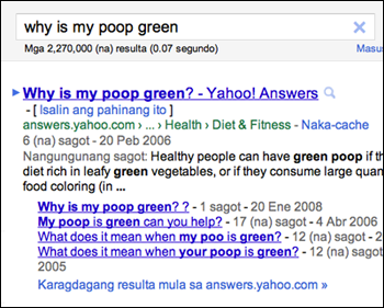 why is my poop green