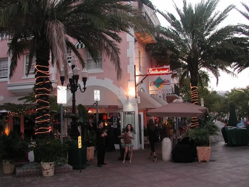 Chocolate, a trendy place where you can get a chocolate crab lobster salad in South Beach