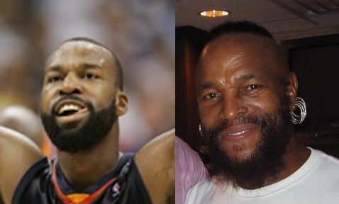 baron davis beard. Baron Davis looks like Ice