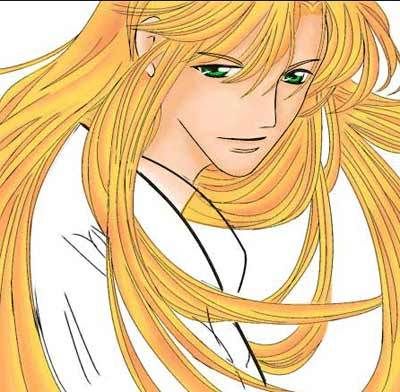 Anime Hair Coloring. light hair color and blur