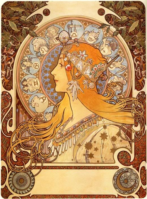 Zodiac - Mucha Pictures, Images and Photos