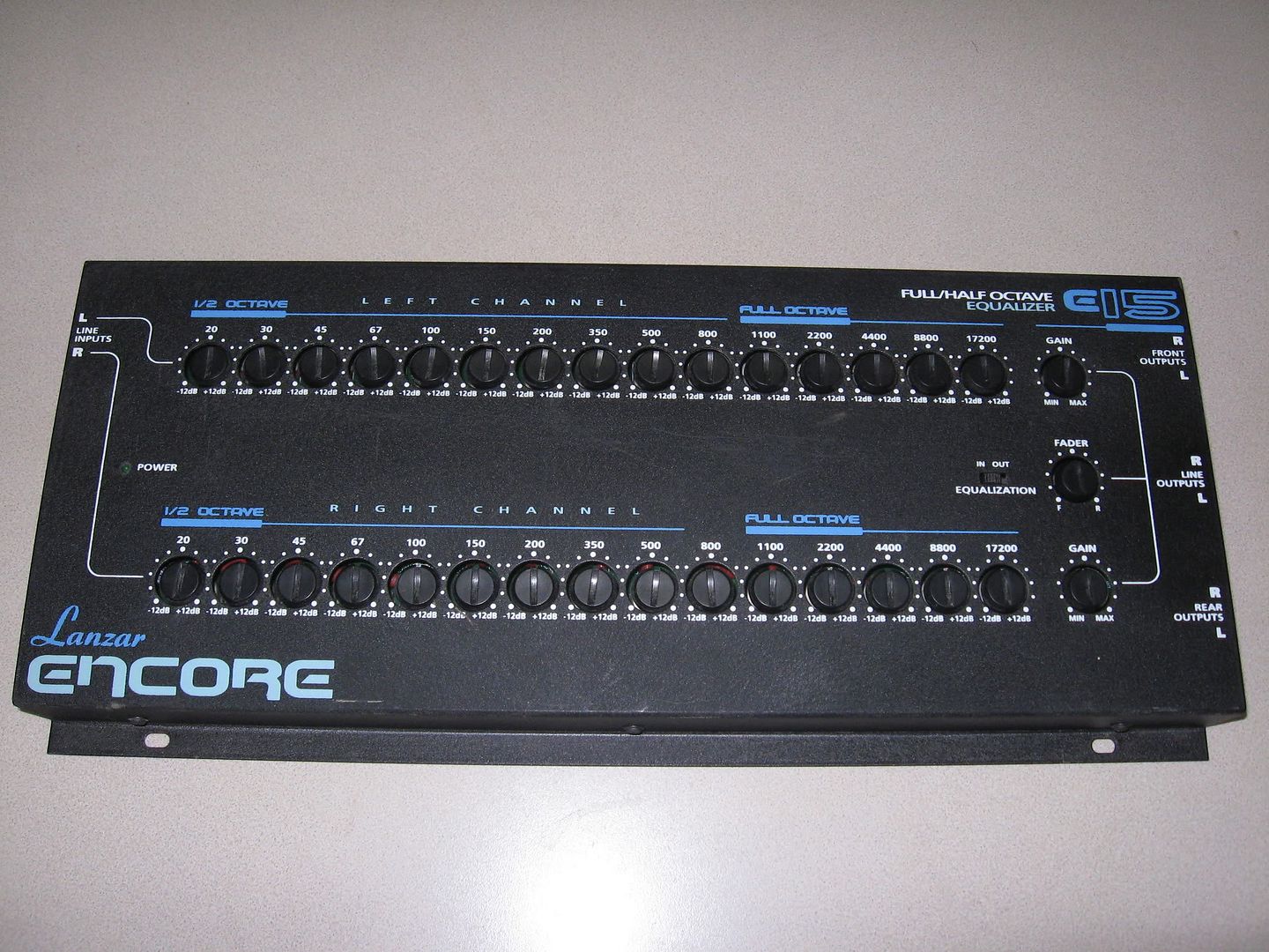 PPI FRX456, OptiDrive line driver/splitter, E15 30band EQ, 6ch