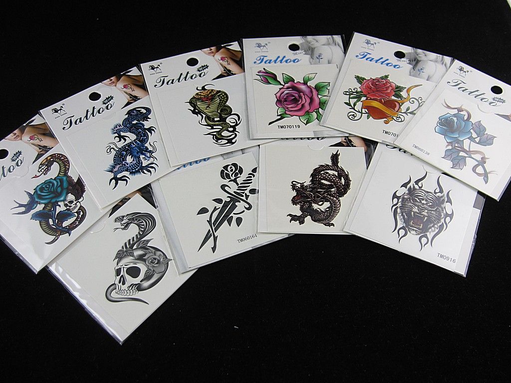 NEW Lot of 8 Glitter Butterfly Flower TEMPORARY TATTOOS eBay