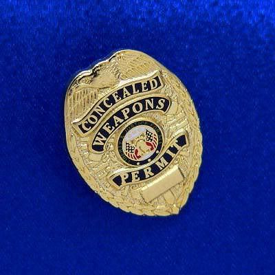 concealed weapons mini badge pin