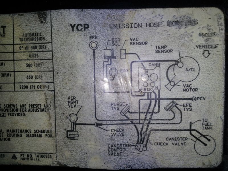 [DIAGRAM] 1986 El Camino Vacuum Diagram