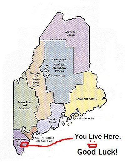 living in maine