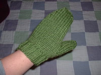 Green Gifted Mittens