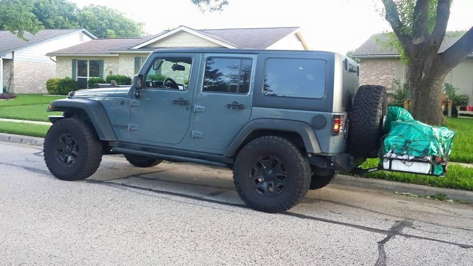 Hitch mounted cargo carrier jeep wrangler #2