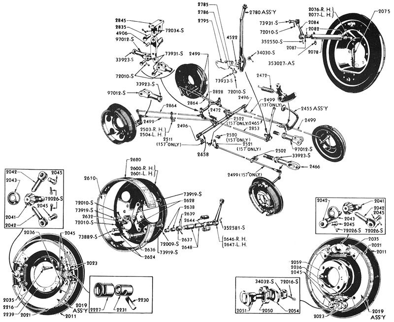 1932 1933 1934 Ford Truck Illustrated Parts Breakdown