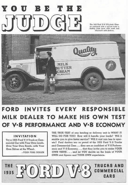 1935 Ford Truck, Closed Can Semi Tractor Trailer, Flathead V8, 85 HP, Texaco Oil Company
