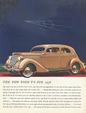 1936 Ford Model 68 Tudor Sedan, Flathead V8, Advertisement, Ad, Image