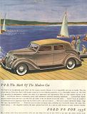 1936 Ford Model 68 Fordor Sedan, Deluxe, Flathead V8, Advertisment, Ad, Image