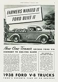 1938 Ford Truck One Ton Express Advertisment