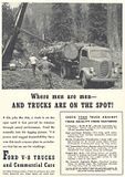 1939 Ford COE, Cab Over Engine, V8 Flathead Ad, Advertisement, Where Men Are Men, Image