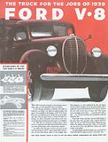 1939 Ford V8 Flathead Truck Ad, Adverstisement, The Trucks For The Jobs of 1939 Image