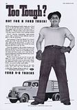 1940 Ford One Ton V8 Flathead Stake Truck Ad, Advertisement, Too Tough?, Image