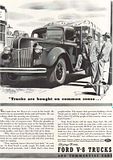 1940 Ford V8 Flathead Stake Body Truck Ad, Advertisement, Truck are bought on common sense..., Image
