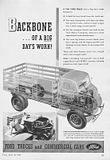 1941 Ford Cab Over Engine Truck Advertisment, Backbone of a Big Days Work, Image