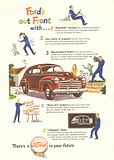 1946 Ford Tudor Sedan Advertisement Ford's Out Front
