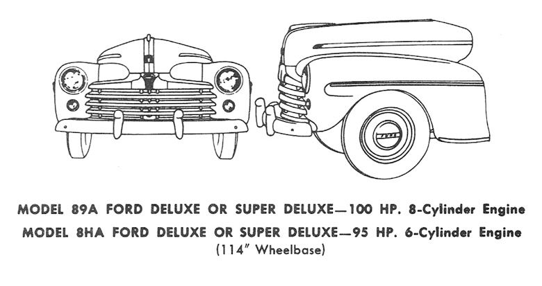 1947 Ford Commercial Car, Flathead V8, Sedan Delivery, Station Wagon, Identification,  ID Image