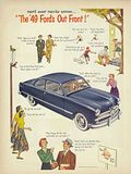 1949 Ford Custom Club Coupe, Flathead V8, Advertising Image