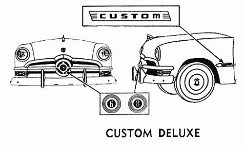 1950 Ford Commercial Car, Flathead V8, Sedan Delivery, Station Wagon, Identification,  ID Image