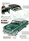 1951 Ford Victoria Model 1BA Advertisement - You've got the World by the Wheel in the '51 Ford Victoria - Image