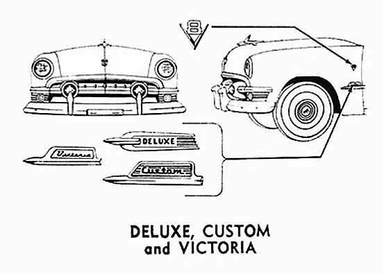 1951 Ford Commercial Car, Flathead V8, Sedan Delivery, Station Wagon, Identification,  ID Image