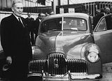 Ben Chifley launches the 48-215 (FX) Holden