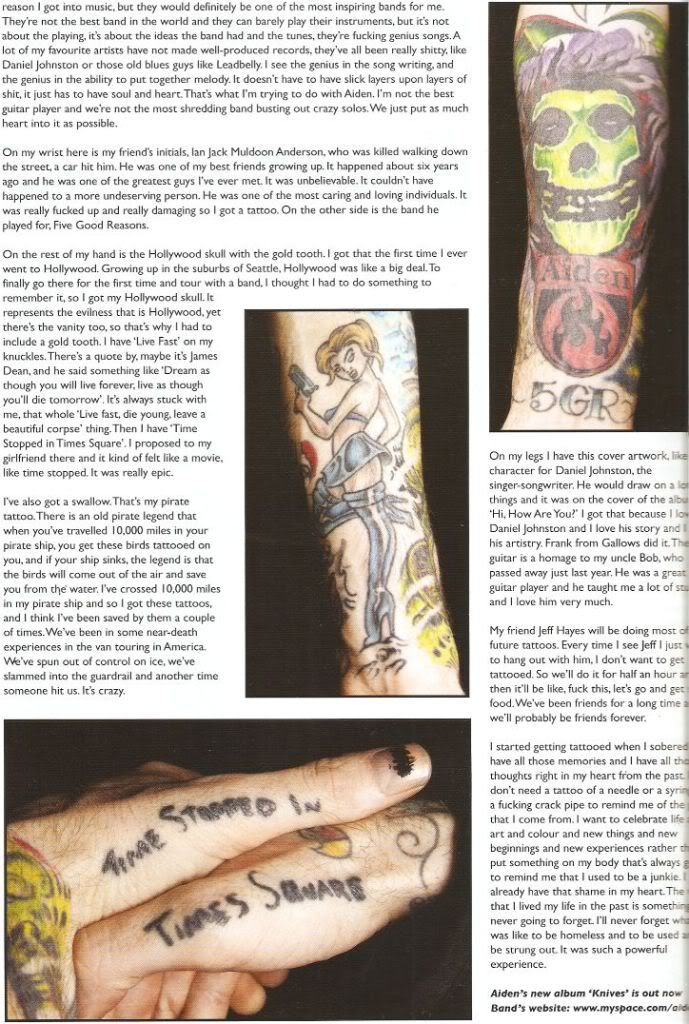 Hate Culture: A William Control Fansite - Wil Total Tattoo Magazine