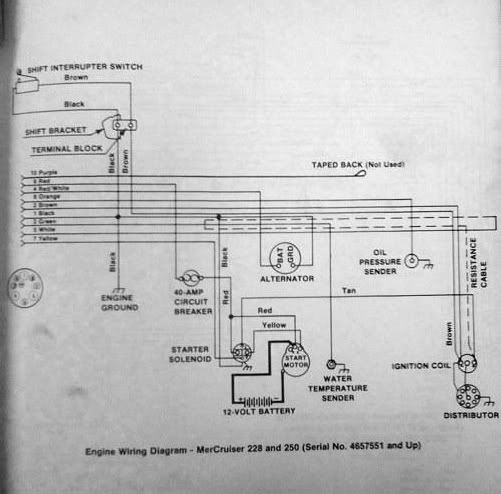 Wiring Diagram Needed: HEI + Voltmeter, Mercuiser 288 350 SBC