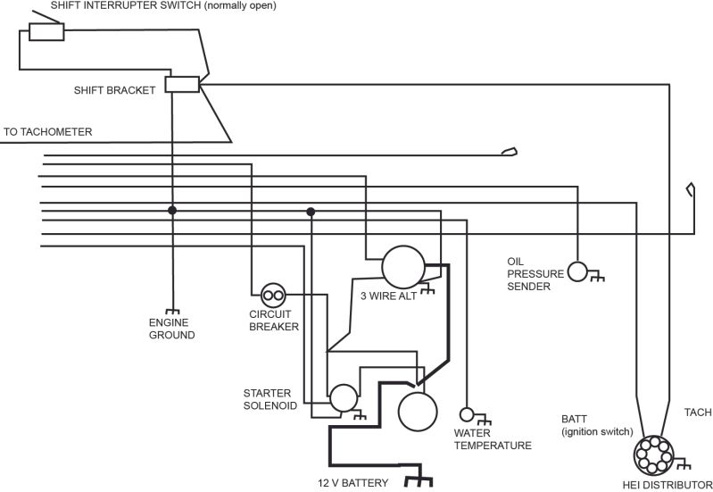 Wiring Diagram Needed: HEI + Voltmeter, Mercuiser 288 350 SBC