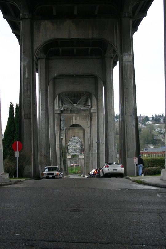 Image under the bridge.  I loved the look of how it framed in my viewfinder.